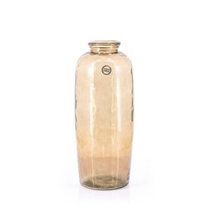 FurniLux Vaas Cadiz Glas 28×71 cm Bruin