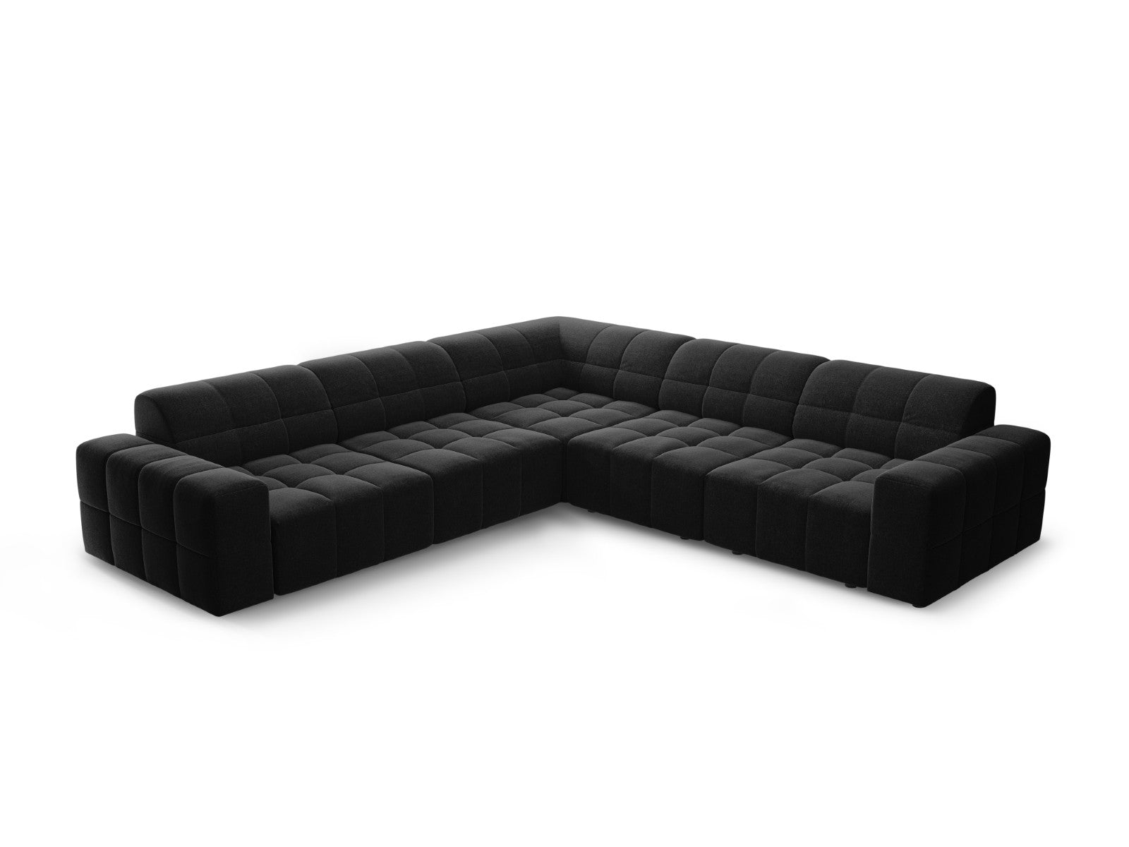 Cosmopolitan Design Symmetrische hoekbank CHICAGO 4-zits, chenille zwa