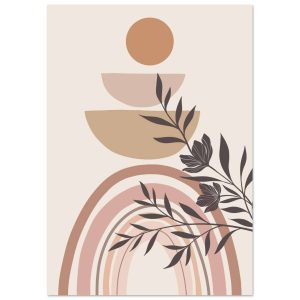 Artfulprints Poster Boho – Harmony curve – A4 21×29.7 cm – beige Artfulprints Poster Boho – Harmony curve – A4 21×29.7 cm – beige