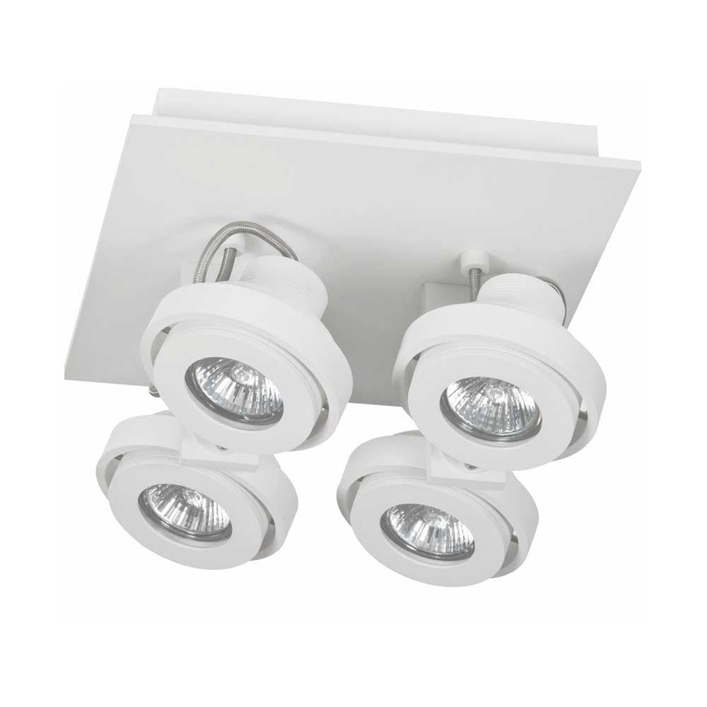 Artdelight spot Meist - 4 lichts - 23 x 15 cm - wit
