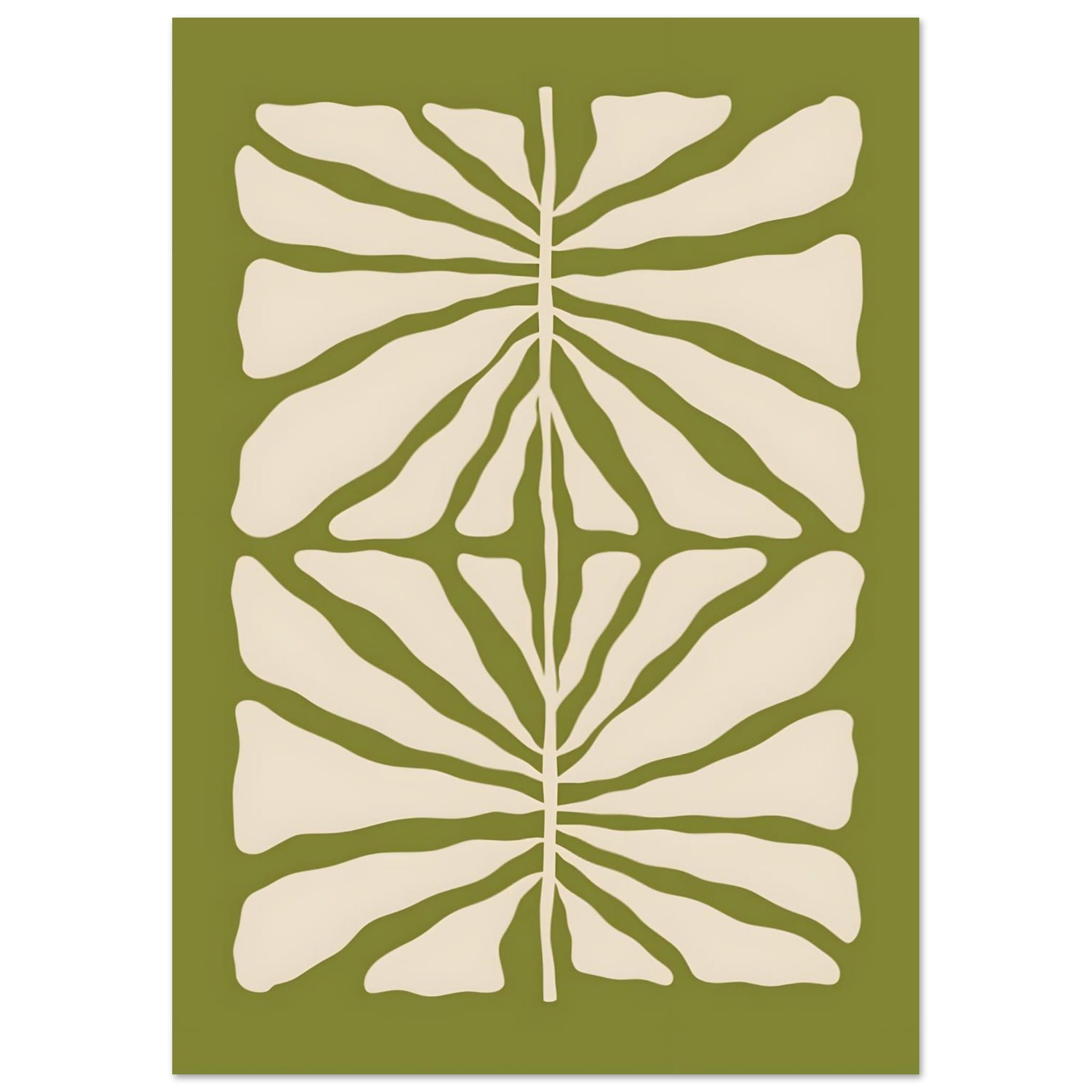 Artfulprints Poster Matisse - Green vibrant reef - A4 21x29.7 cm - Gro
