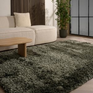 DÉJA Living Vloerkleed Sema – Olijfgroen Wol – 200x290cm DÉJA Living Vloerkleed Sema – Olijfgroen Wol – 200x290cm