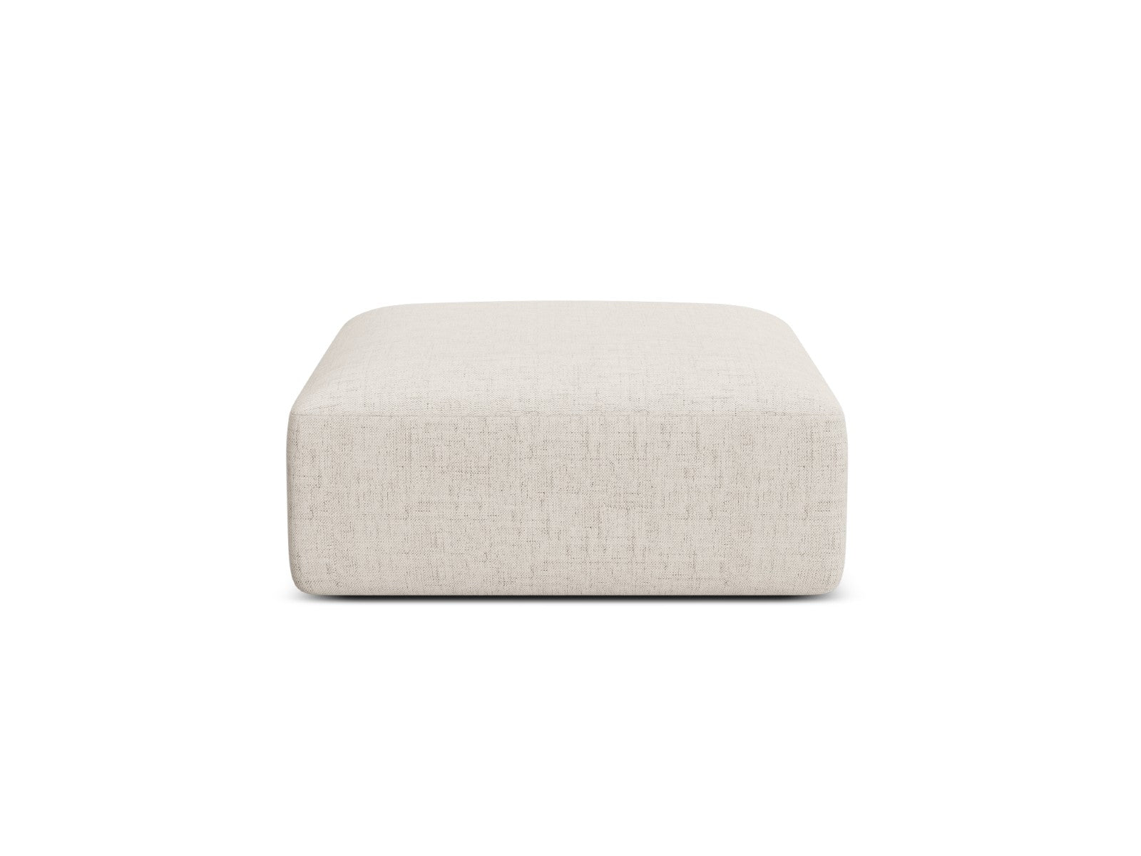 Cosmopolitan Design Poef Campi structurele stof lichtbeige - 90x90x40c