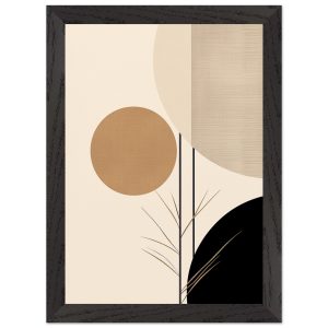 Artfulprints Poster met Lijst Japandi abstract II – A4 21×29.7 cm – Me Artfulprints Poster met Lijst Japandi abstract II – A4 21×29.7 cm – Me