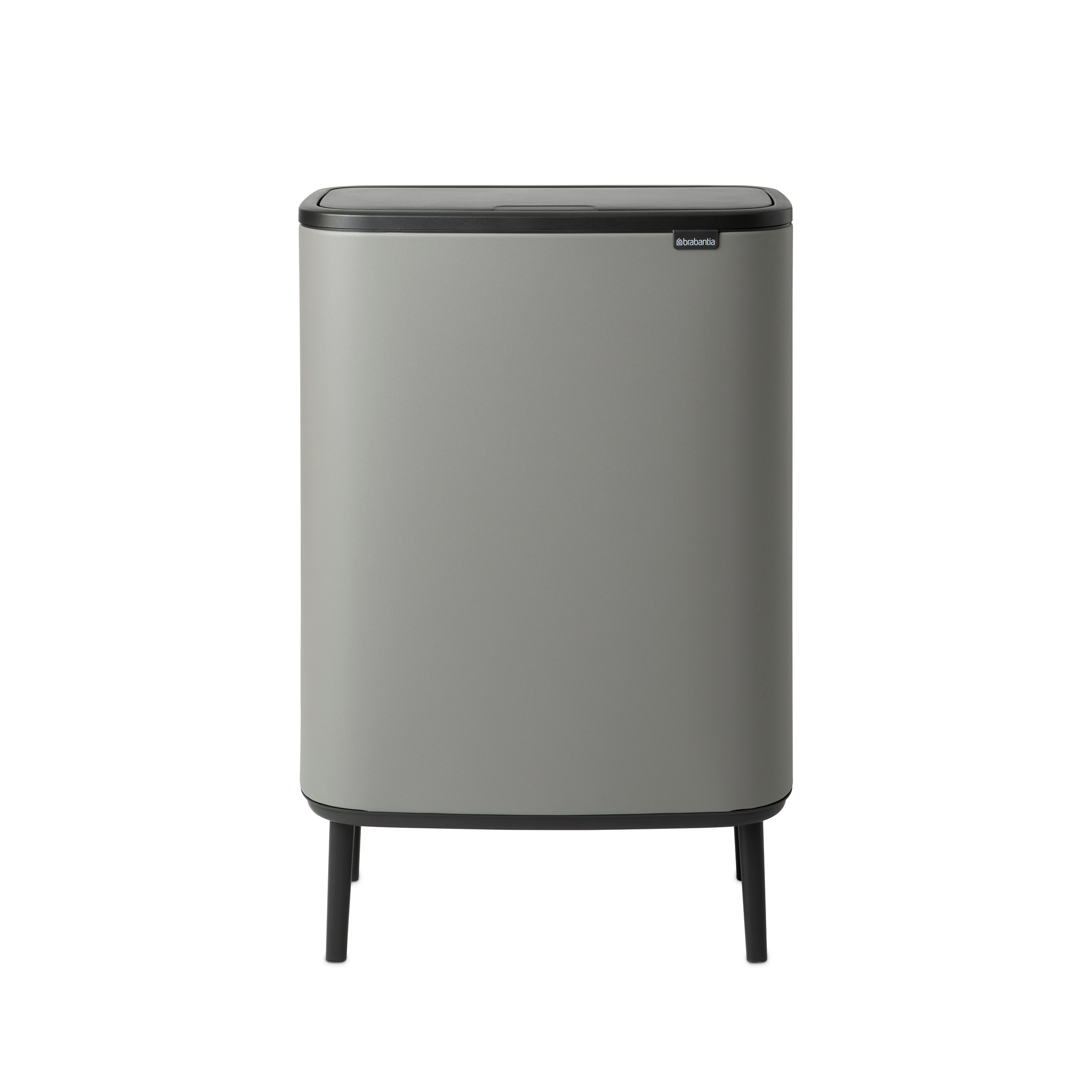 Brabantia Bo Touch Bin Hi, met 2 binnenemmers, 2 x 30 liter - Mineral