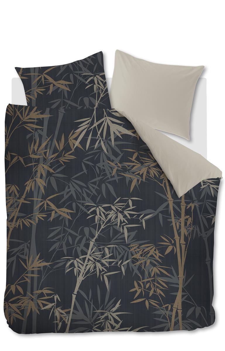 Ambiante Kay dekbedovertrek - Lits-Jumeaux - 240x200/220 cm - Donker B