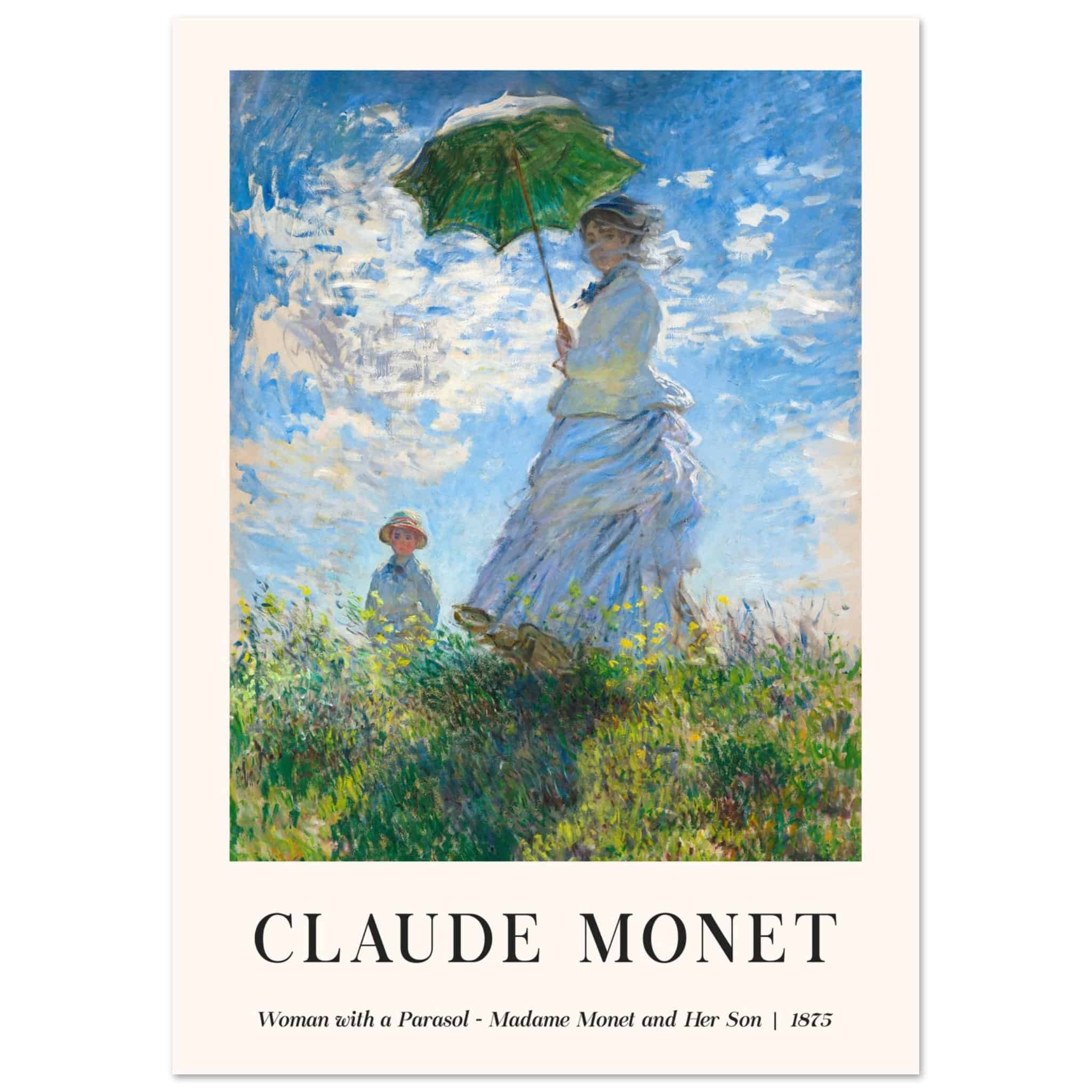 Artfulprints Poster Claude Monet - Women with a parasol - A4 21x29.7 c