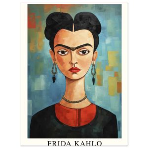 Artfulprints Poster Frida Kahlo – Painted artistic portrait – 30×40 cm Artfulprints Poster Frida Kahlo – Painted artistic portrait – 30×40 cm