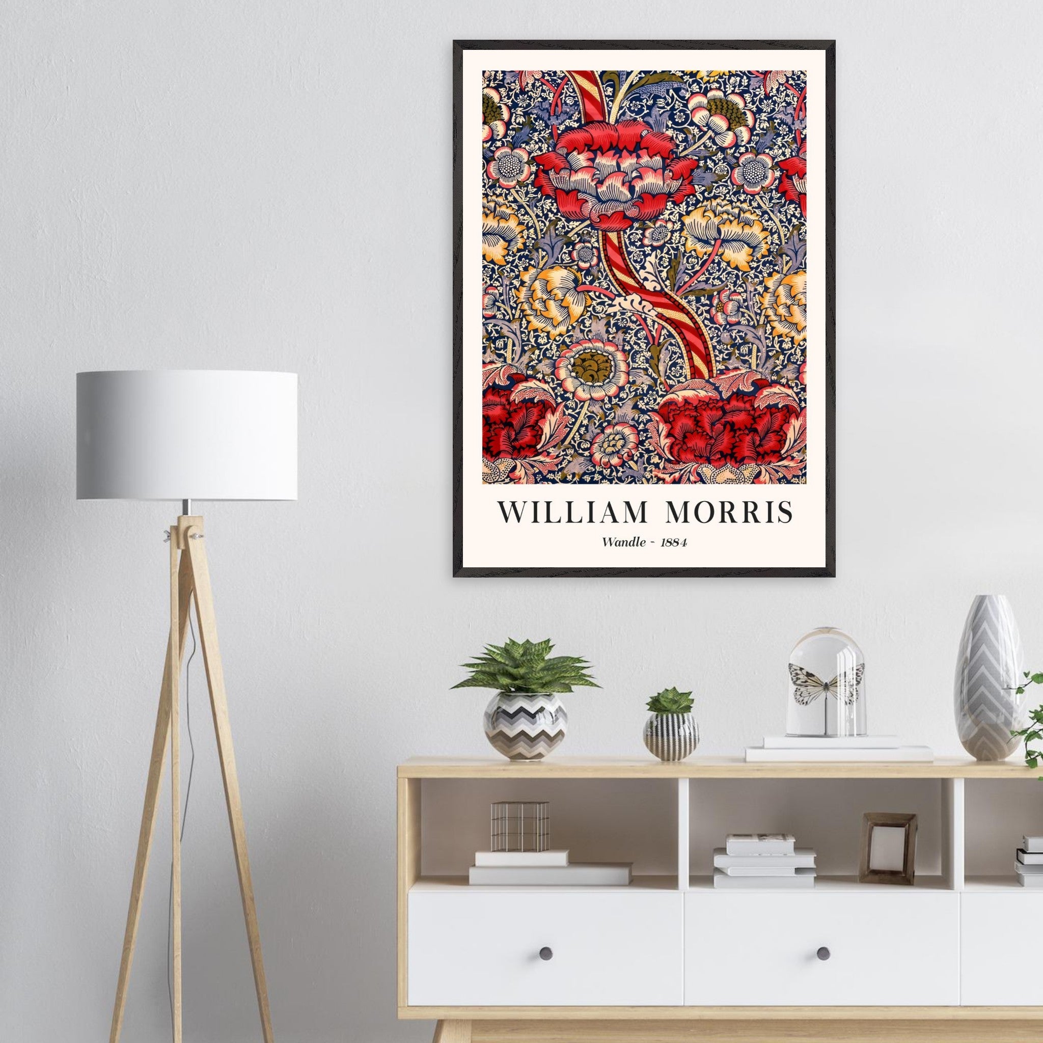 Artfulprints Poster William Morris - Wandle - 70x100 cm - Rood