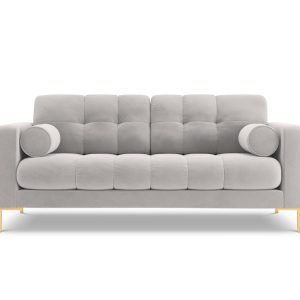 Cosmopolitan Design Bank Bali 2-zits, flueel, geld – 96x152x75cm Cosmopolitan Design Bank Bali 2-zits, flueel, geld – 96x152x75cm