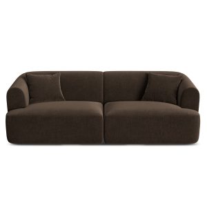 Cosmopolitan Design Modulaire bank Campi 3-zits, flueel chocolade – 90 Cosmopolitan Design Modulaire bank Campi 3-zits, flueel chocolade – 90