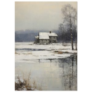 Artfulprints Ice lake poster 70×100 cm Artfulprints Ice lake poster 70×100 cm