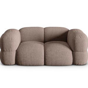 Cosmopolitan Design Bank Loretto 2-zits, structurele stof cappuccino – Cosmopolitan Design Bank Loretto 2-zits, structurele stof cappuccino –