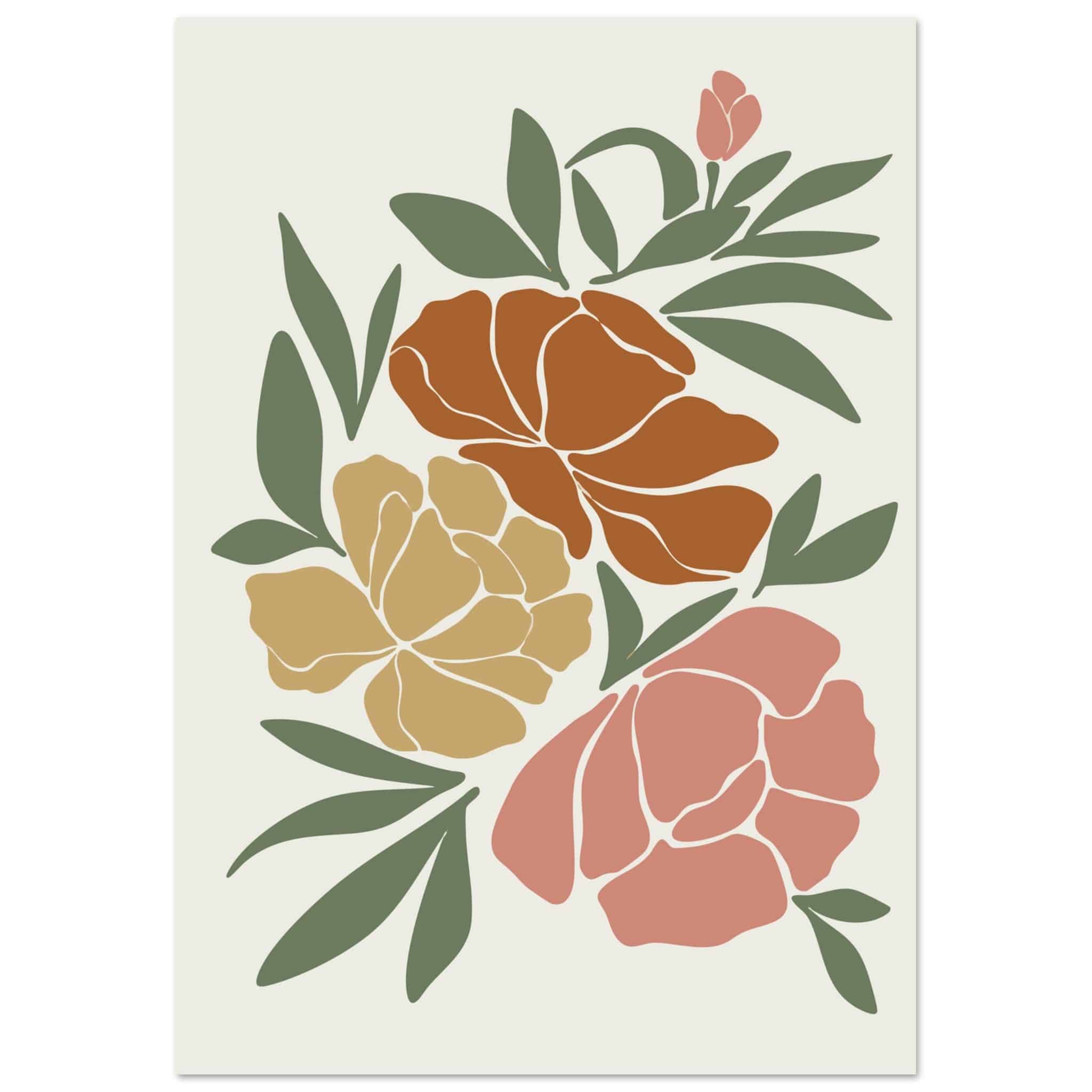 Artfulprints Poster Boho – Autumn bloom - 70x100 cm - Meerkleurig