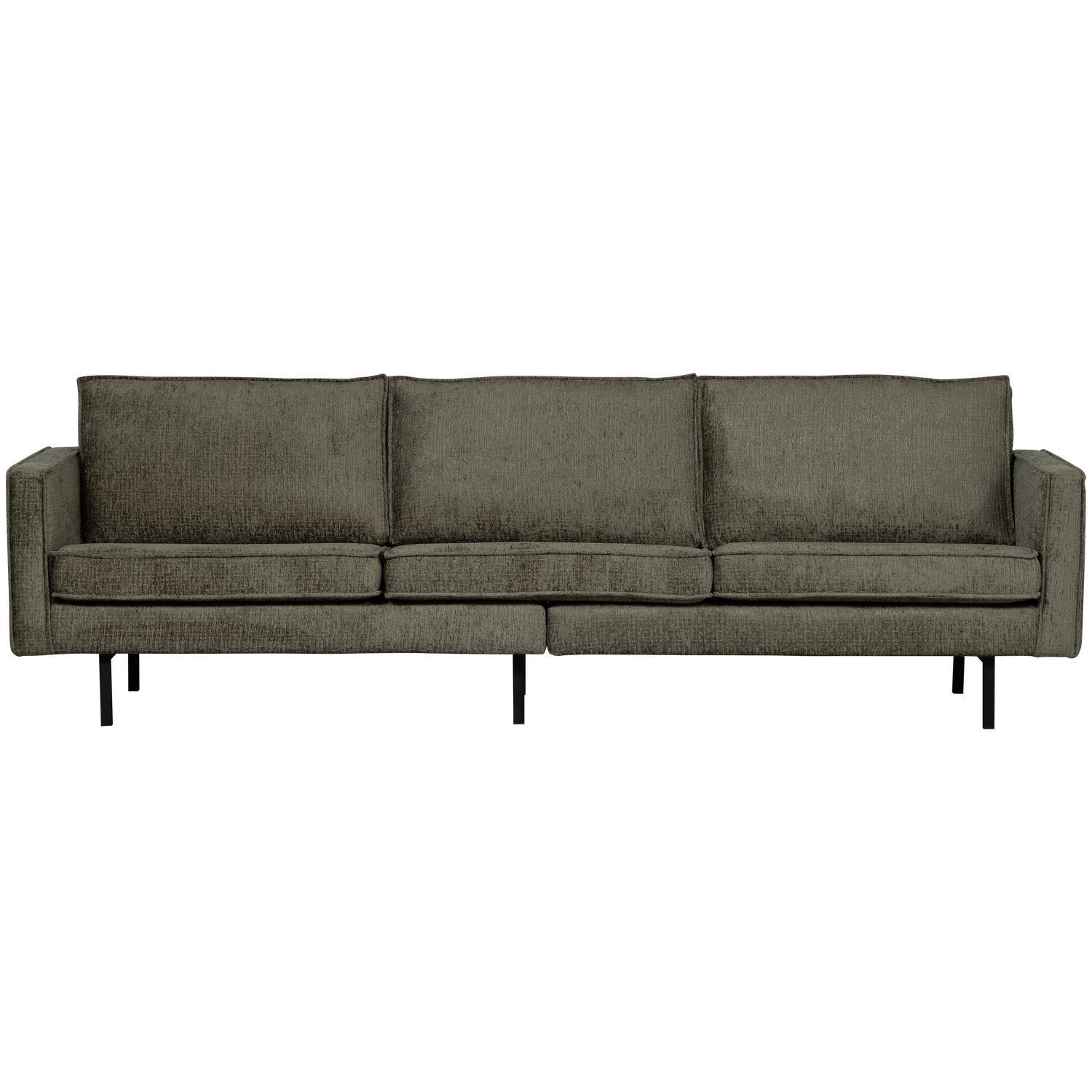 WOOOD 3-zits bank Rodeo - Structure Velvet - Frost - 85x277x86