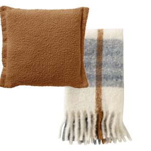 Dutch Decor set sierkussen en plaid – Otis en Jamie – Bruin Dutch Decor set sierkussen en plaid – Otis en Jamie – Bruin