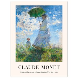 Artfulprints Poster Claude Monet – Women with a parasol – 30×40 cm – B Artfulprints Poster Claude Monet – Women with a parasol – 30×40 cm – B