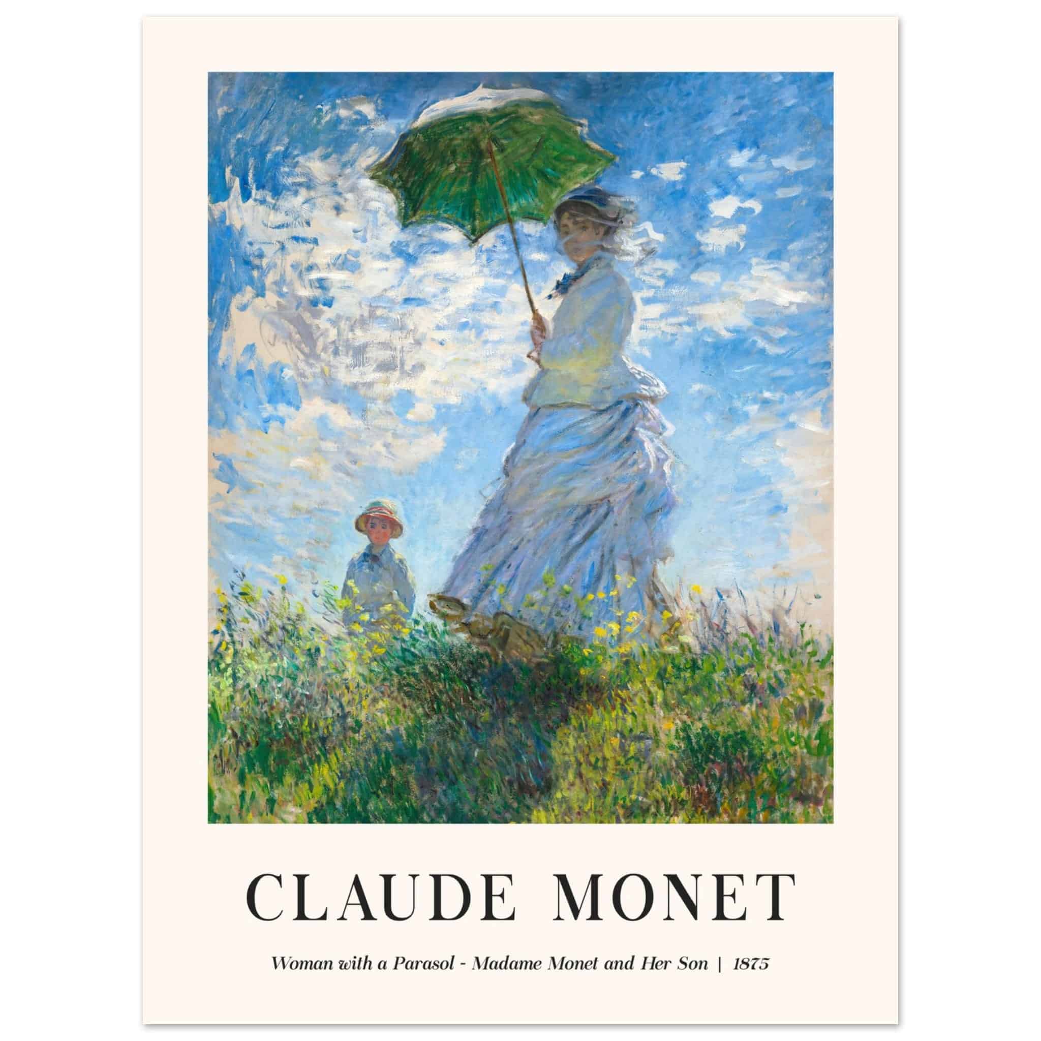 Artfulprints Poster Claude Monet - Women with a parasol - 30x40 cm - B