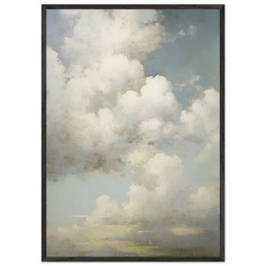 Artfulprints Poster met Lijst The clouds – 70×100 cm – Wit Artfulprints Poster met Lijst The clouds – 70×100 cm – Wit