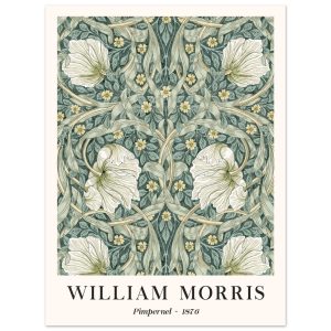 Artfulprints Poster William Morris – Pimpernel 1876 – 30×40 cm – Groen