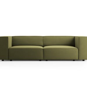 Cosmopolitan Design Bank Arendal 3-zits, flueel, lichtgroen – 102x204x Cosmopolitan Design Bank Arendal 3-zits, flueel, lichtgroen – 102x204x