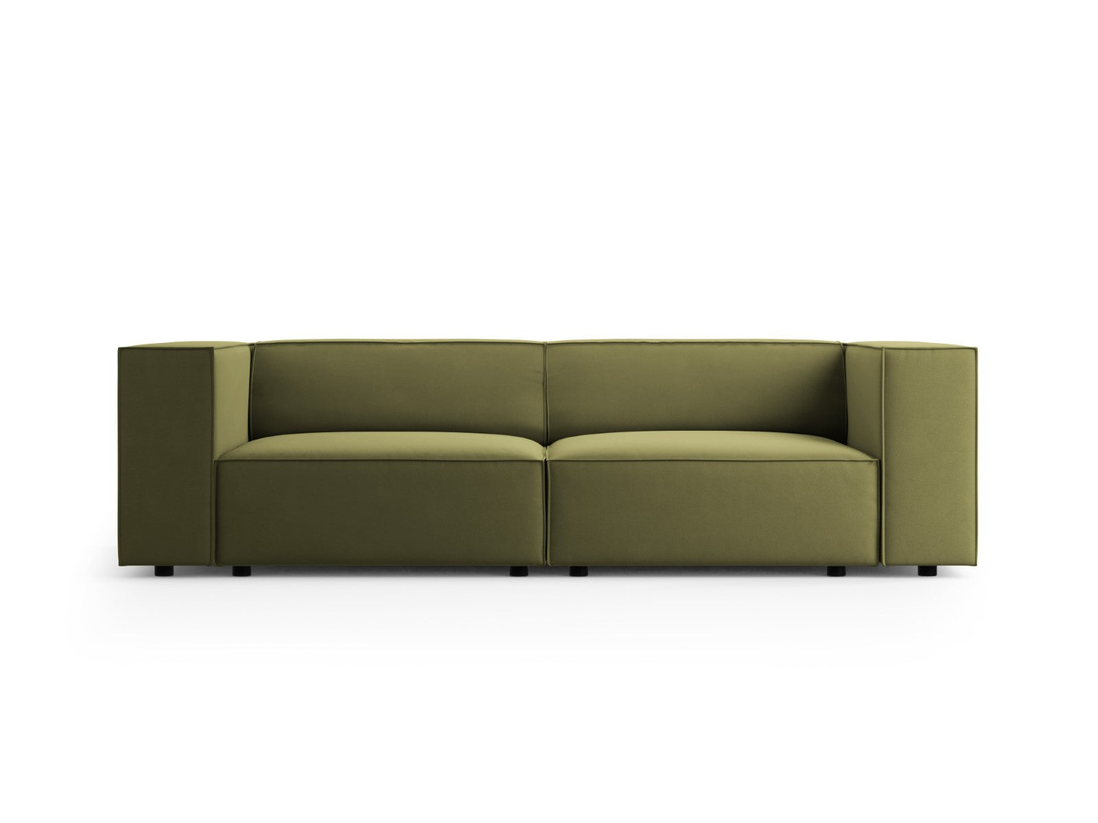 Cosmopolitan Design Bank Arendal 3-zits, flueel, lichtgroen - 102x204x
