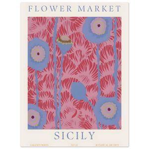 Artfulprints Flower market – Sicily poster 30×40 cm Artfulprints Flower market – Sicily poster 30×40 cm