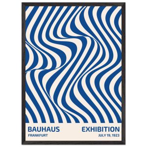 Artfulprints Poster met Lijst Bauhaus – Exhibition Frankfurt blue – 50 Artfulprints Poster met Lijst Bauhaus – Exhibition Frankfurt blue – 50