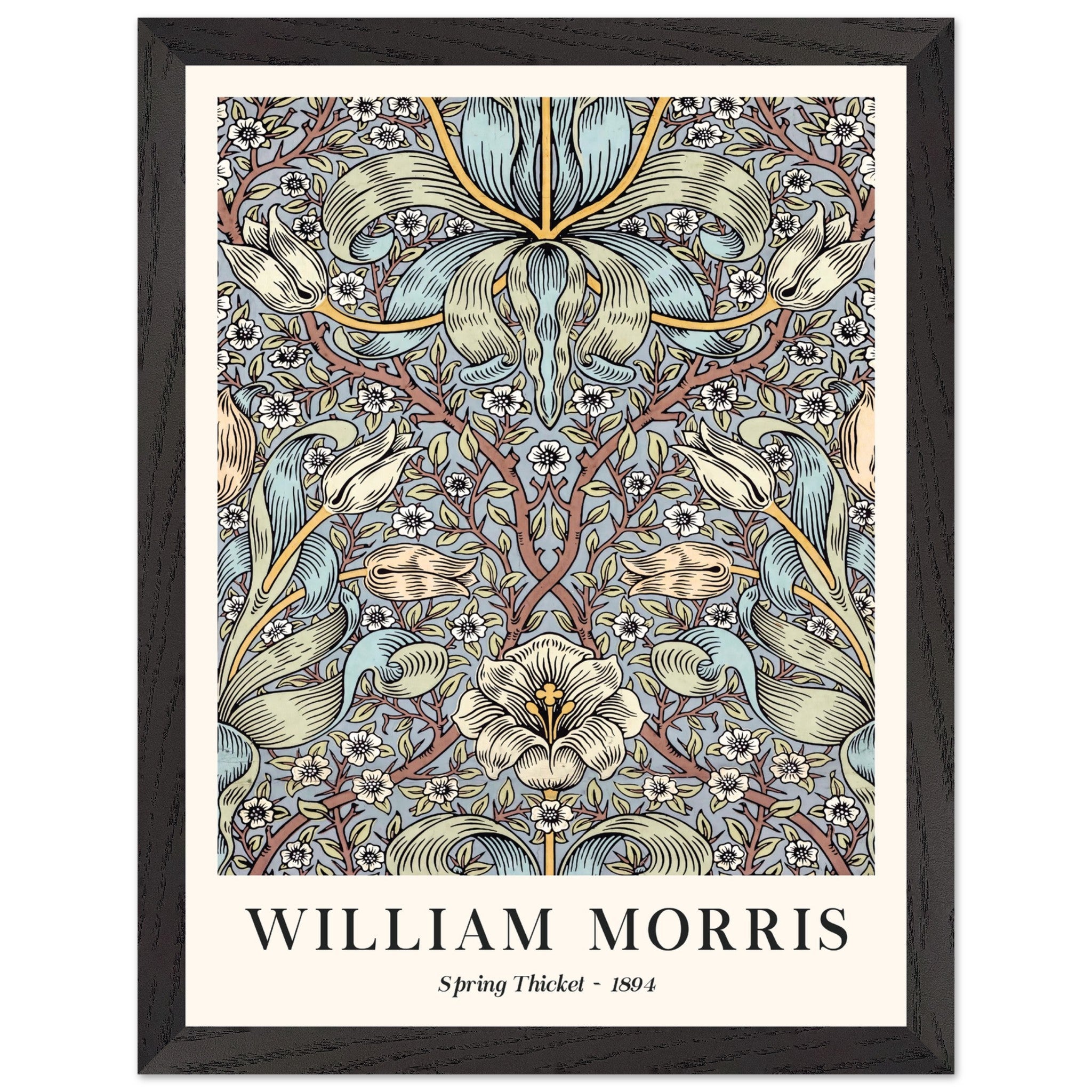 Artfulprints Poster met Lijst William Morris - Spring thicket 1884 - 3