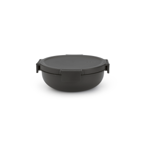 Brabantia Make & Take Salade Lunchbox, 1,3 liter, kunststof – Dark Gre Brabantia Make & Take Salade Lunchbox, 1,3 liter, kunststof – Dark Gre