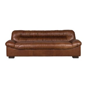 Dutchbone Douglas 3-zitsbank Leer Chocolade Bruin
