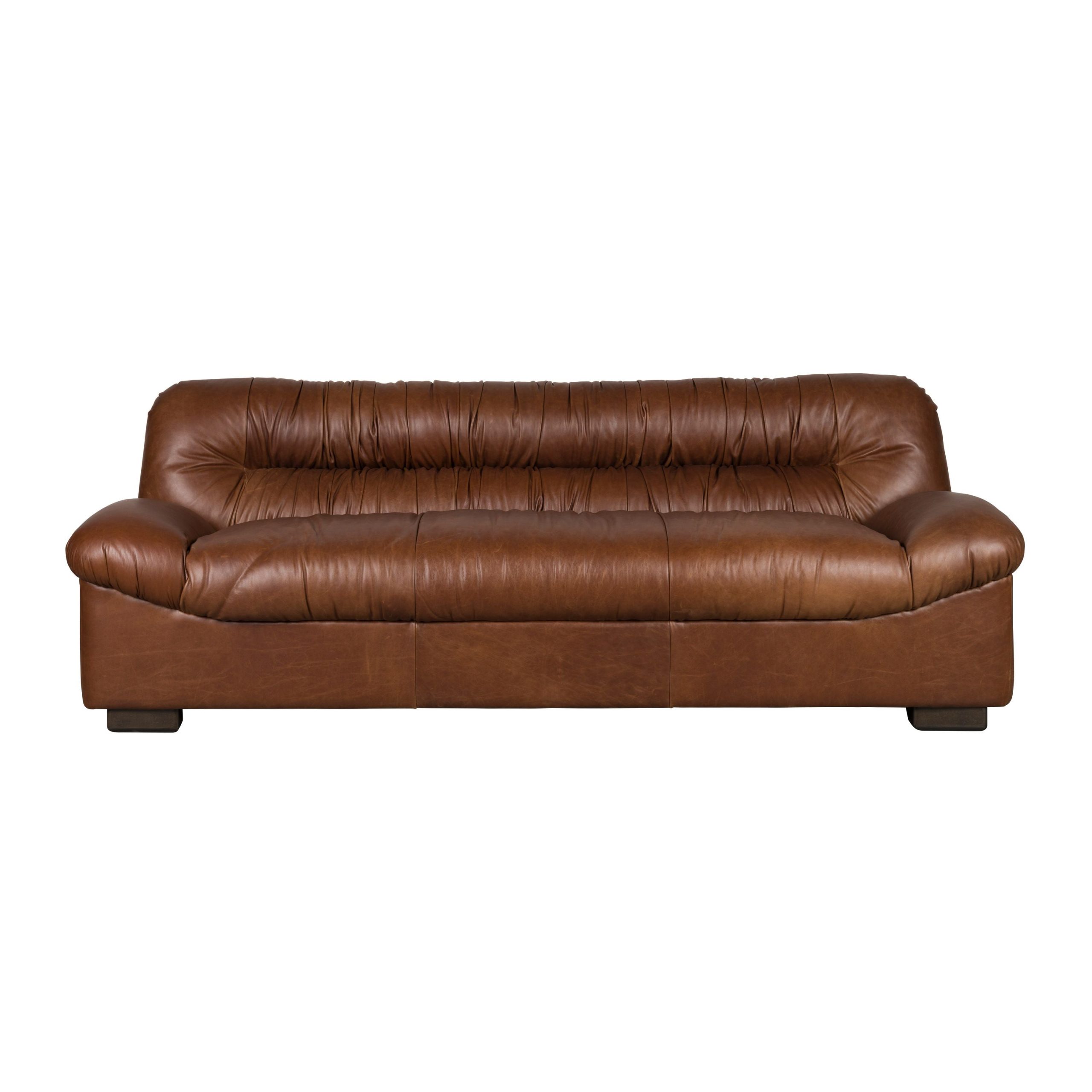 Dutchbone Douglas 3-zitsbank Leer Chocolade Bruin