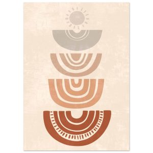 Artfulprints Poster Boho – Rising rhythm – 50×70 cm – Meerkleurig Artfulprints Poster Boho – Rising rhythm – 50×70 cm – Meerkleurig
