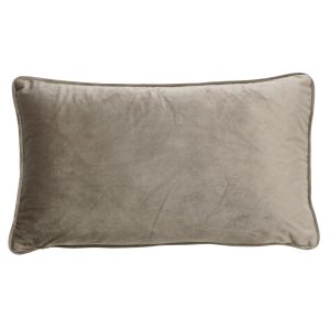 FINN – Sierkussen 30×50 cm – velvet – lendekussen – Driftwood – taupe