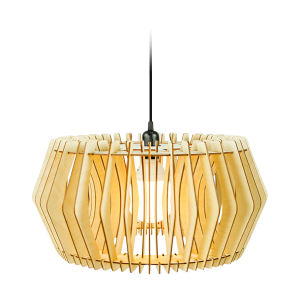 Bomerango Caeser S houten hanglamp small – met koordset zwart – Ø 43 c Bomerango Caeser S houten hanglamp small – met koordset zwart – Ø 43 c