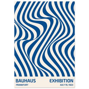 Artfulprints Poster Bauhaus – Exhibition Frankfurt blue – 70×100 cm – Artfulprints Poster Bauhaus – Exhibition Frankfurt blue – 70×100 cm –