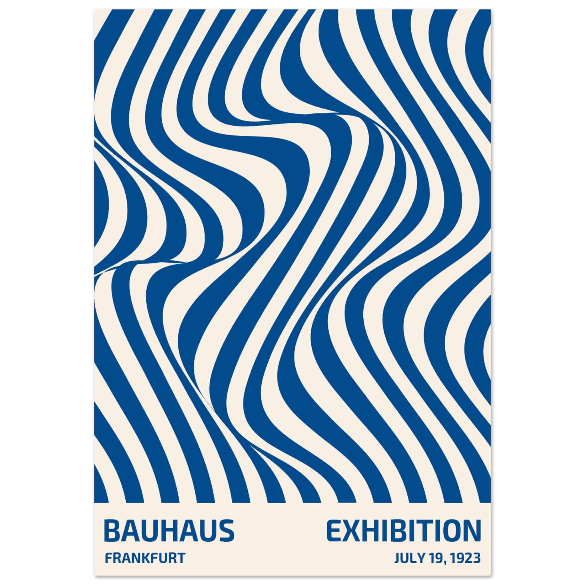 Artfulprints Poster Bauhaus - Exhibition Frankfurt blue - 70x100 cm -
