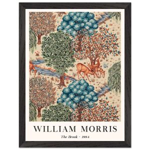 Artfulprints Poster met Lijst William Morris – The brook – 30×40 cm – Artfulprints Poster met Lijst William Morris – The brook – 30×40 cm –