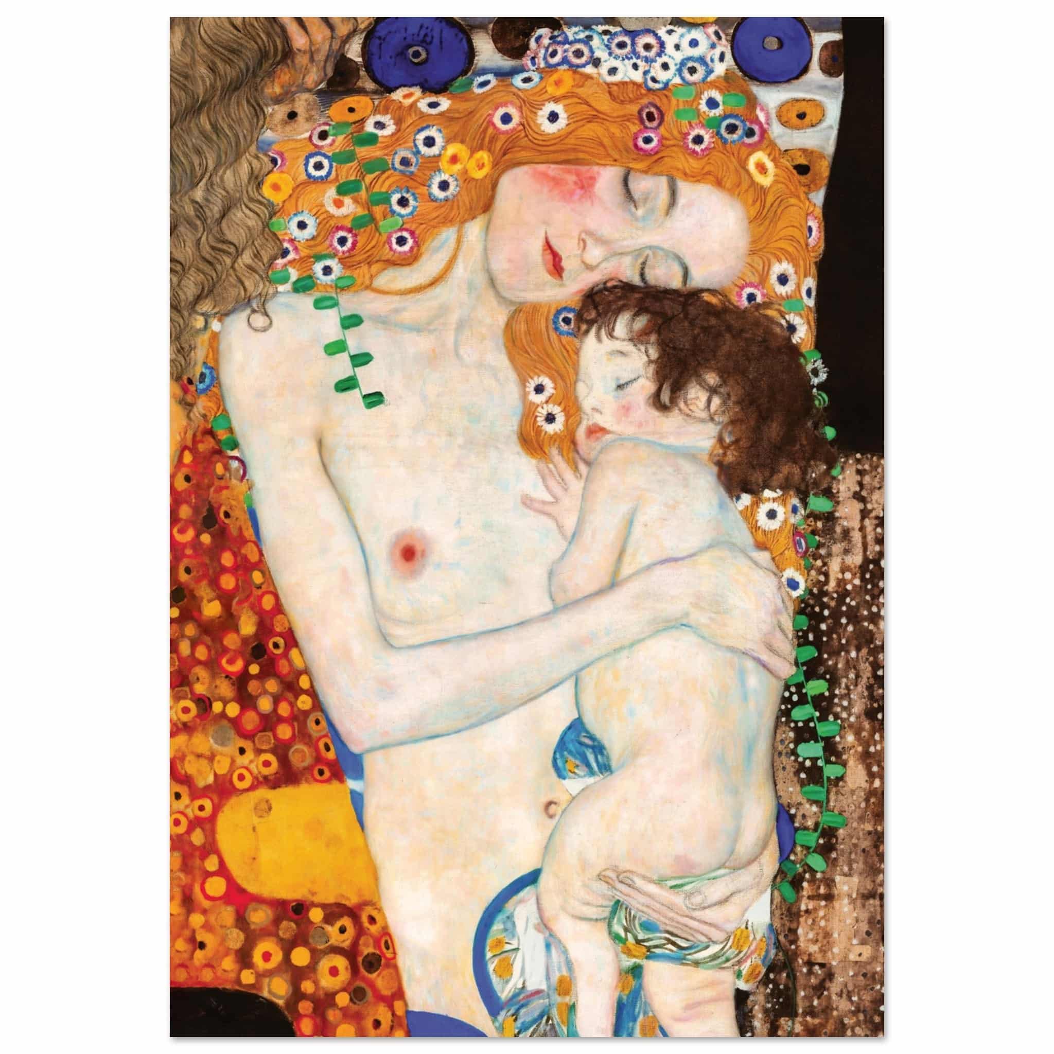 Artfulprints Poster Gustav Klimt - The three ages of the woman - 70x10