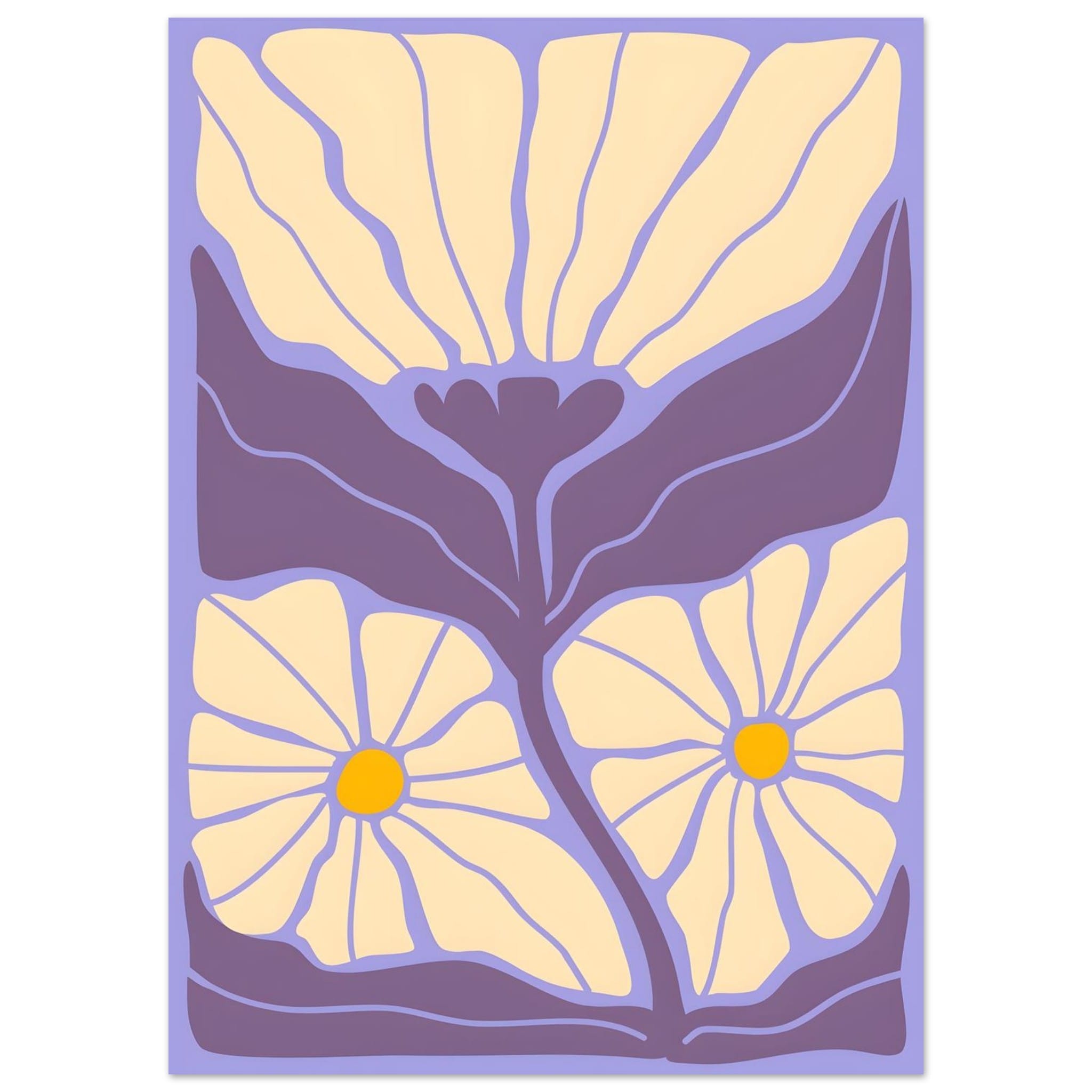 Artfulprints Poster Matisse - Soft bloom - 50x70 cm - Paars