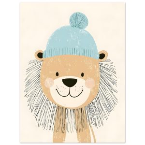 Artfulprints Poster Winterleeuw – 30×40 cm – Meerkleurig Artfulprints Poster Winterleeuw – 30×40 cm – Meerkleurig