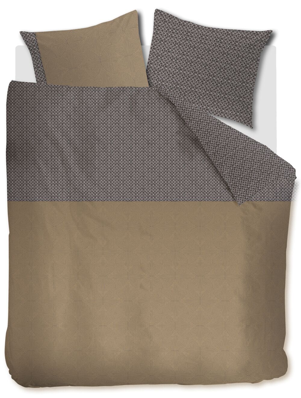 Beddinghouse Dekbedovertrek Anani - 240 x 200/220 cm - Taupe