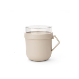 Brabantia Make & Take Soepbeker, 0,6L, kunststof – Soft Beige Brabantia Make & Take Soepbeker, 0,6L, kunststof – Soft Beige