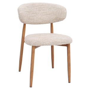 DÉJA Living Eetkamerstoel Skara – Beige/Naturel – Set van 2 DÉJA Living Eetkamerstoel Skara – Beige/Naturel – Set van 2