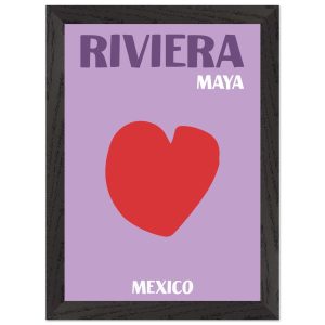 Artfulprints Poster met Lijst Mexico – Riviera Maya – A4 21×29.7 cm – Artfulprints Poster met Lijst Mexico – Riviera Maya – A4 21×29.7 cm –