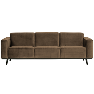 WOOOD 3-zits bank Statement – Fluweel – Taupe – 77x230x93 WOOOD 3-zits bank Statement – Fluweel – Taupe – 77x230x93