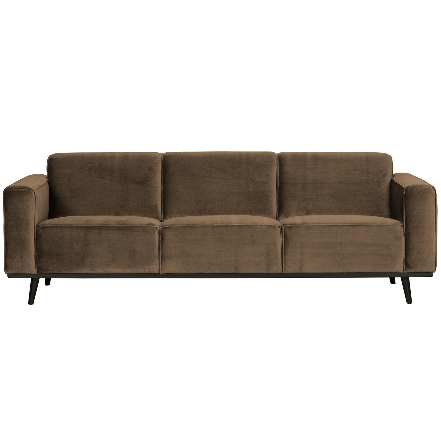 WOOOD 3-zits bank Statement - Fluweel - Taupe - 77x230x93