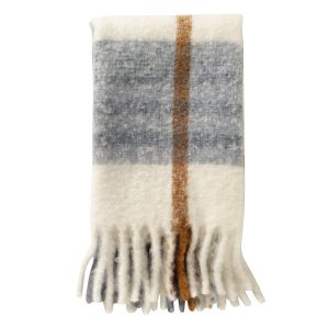 JAMIE – plaid 130×170 cm – geruit – Sterling Blue – blauw, wit JAMIE – plaid 130×170 cm – geruit – Sterling Blue – blauw, wit