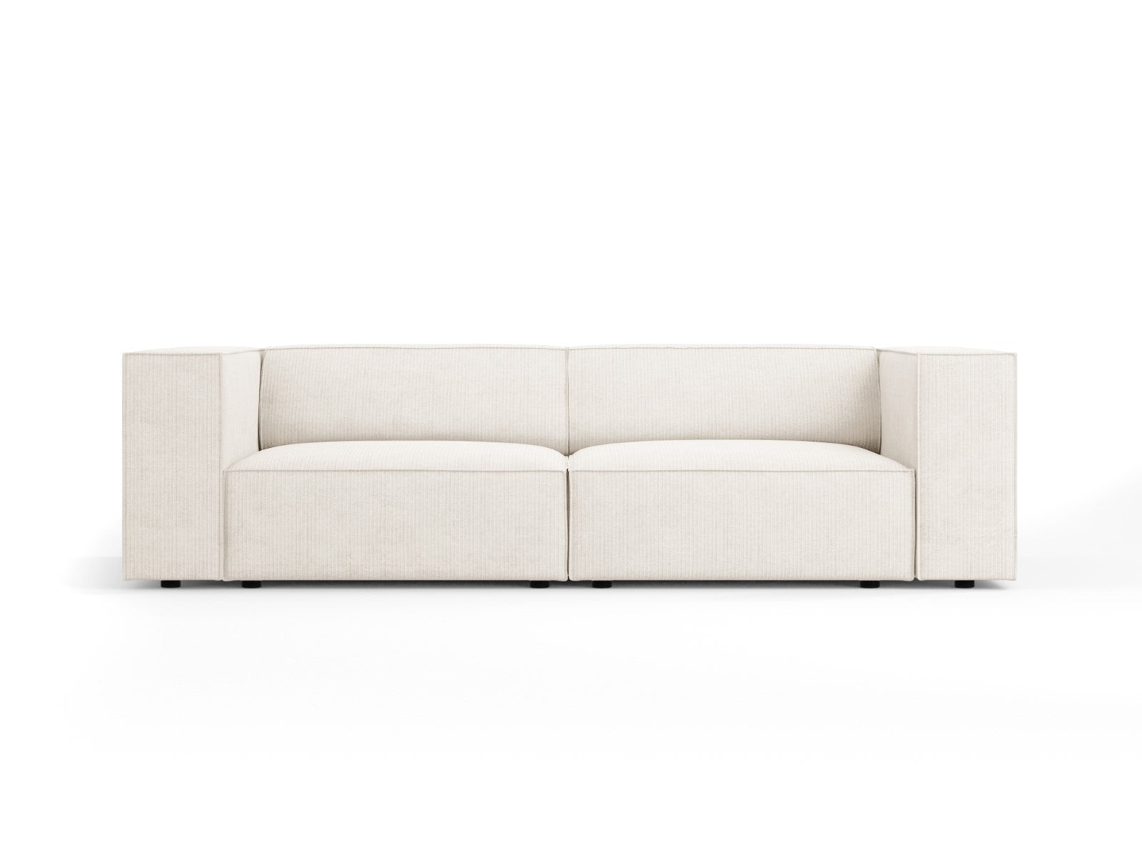 Cosmopolitan Design Bank Arendal 3-zits, chenille met ribbeleffect, iv