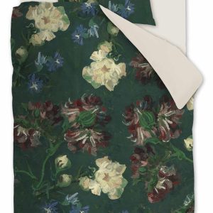 Beddinghouse x Van Gogh Museum Peonies dekbedovertrek – Eenpersoons – Beddinghouse x Van Gogh Museum Peonies dekbedovertrek – Eenpersoons –
